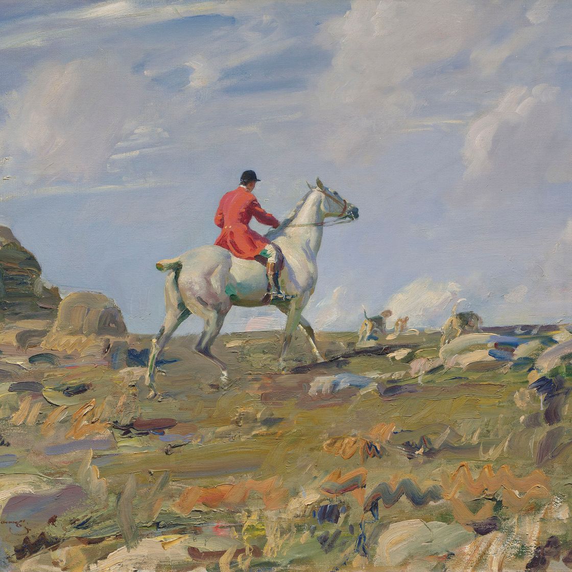 Alfred James Munnings — Нед Осборн в фильме "Серый клещ" , Зеннор-Хилл, Корнуолл