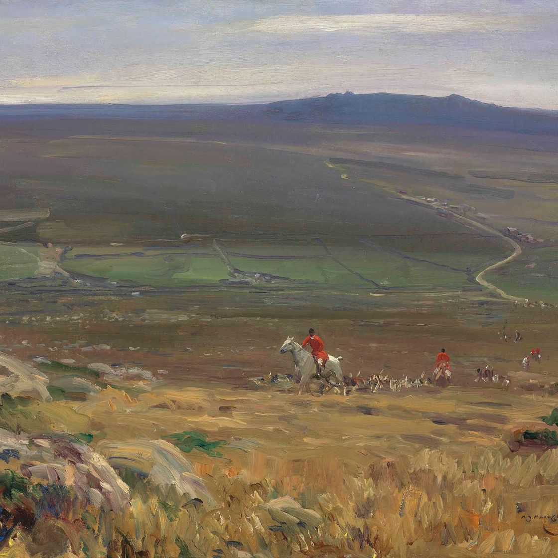 Alfred James Munnings — Западная охота, Зеннор-Хилл