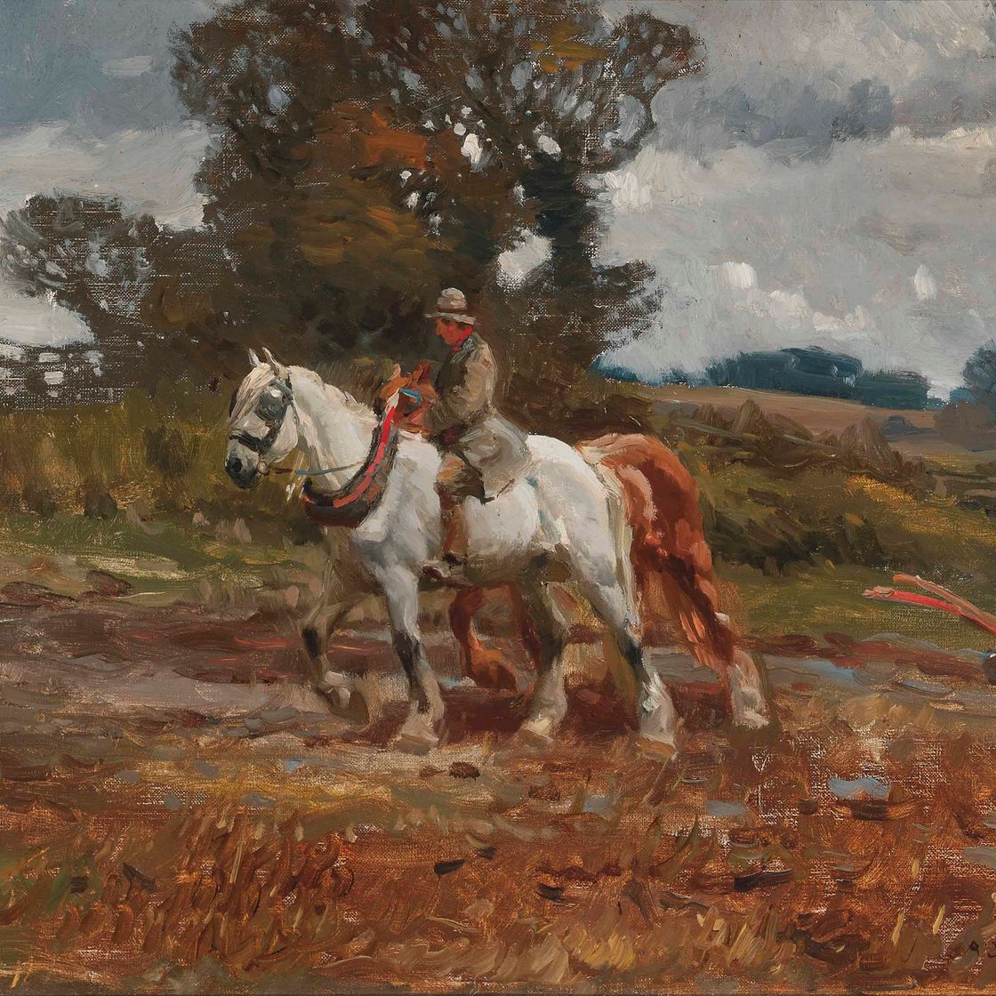 Alfred James Munnings — Возвращение домой перед бурей