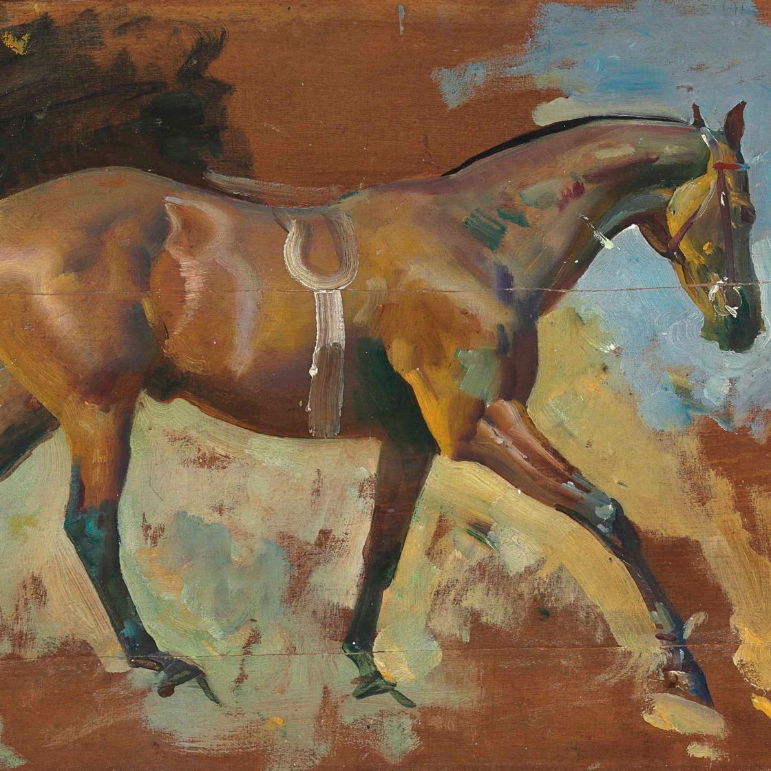 Alfred James Munnings — Изучение скаковой лошади