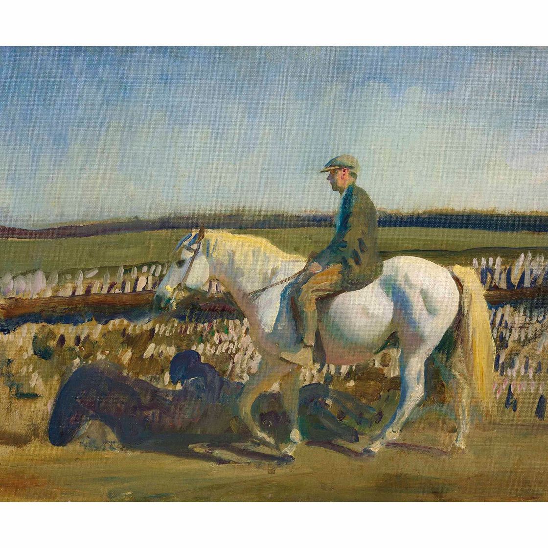 Alfred James Munnings — Эксмурский пастух - этюд