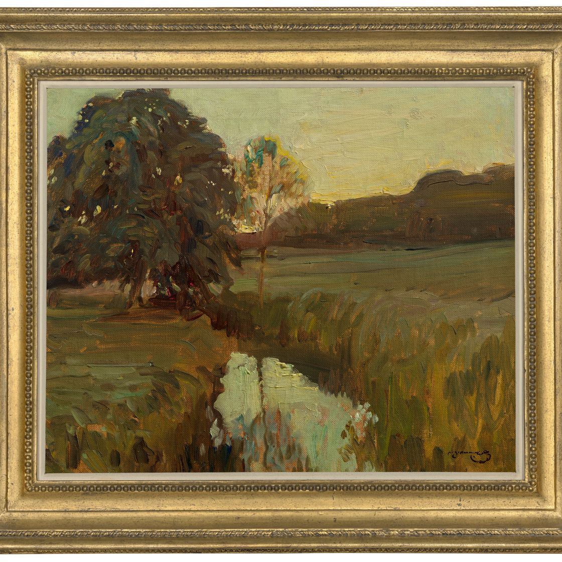 Alfred James Munnings — Речной пейзаж, изображение 2