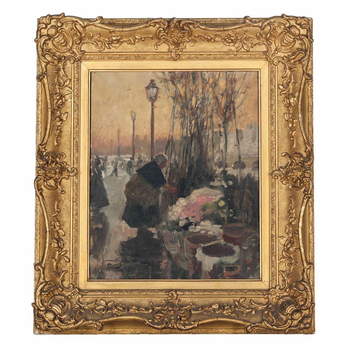 Alfred James Munnings — Продавец цветов, Париж