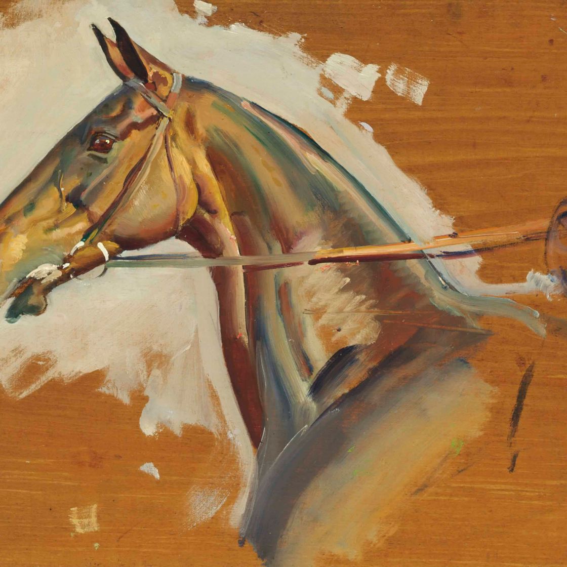 Alfred James Munnings — Исследование скаковой лошади Сильво