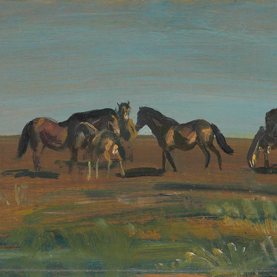 Alfred James Munnings — Кабинет Эксмурских пони № 14