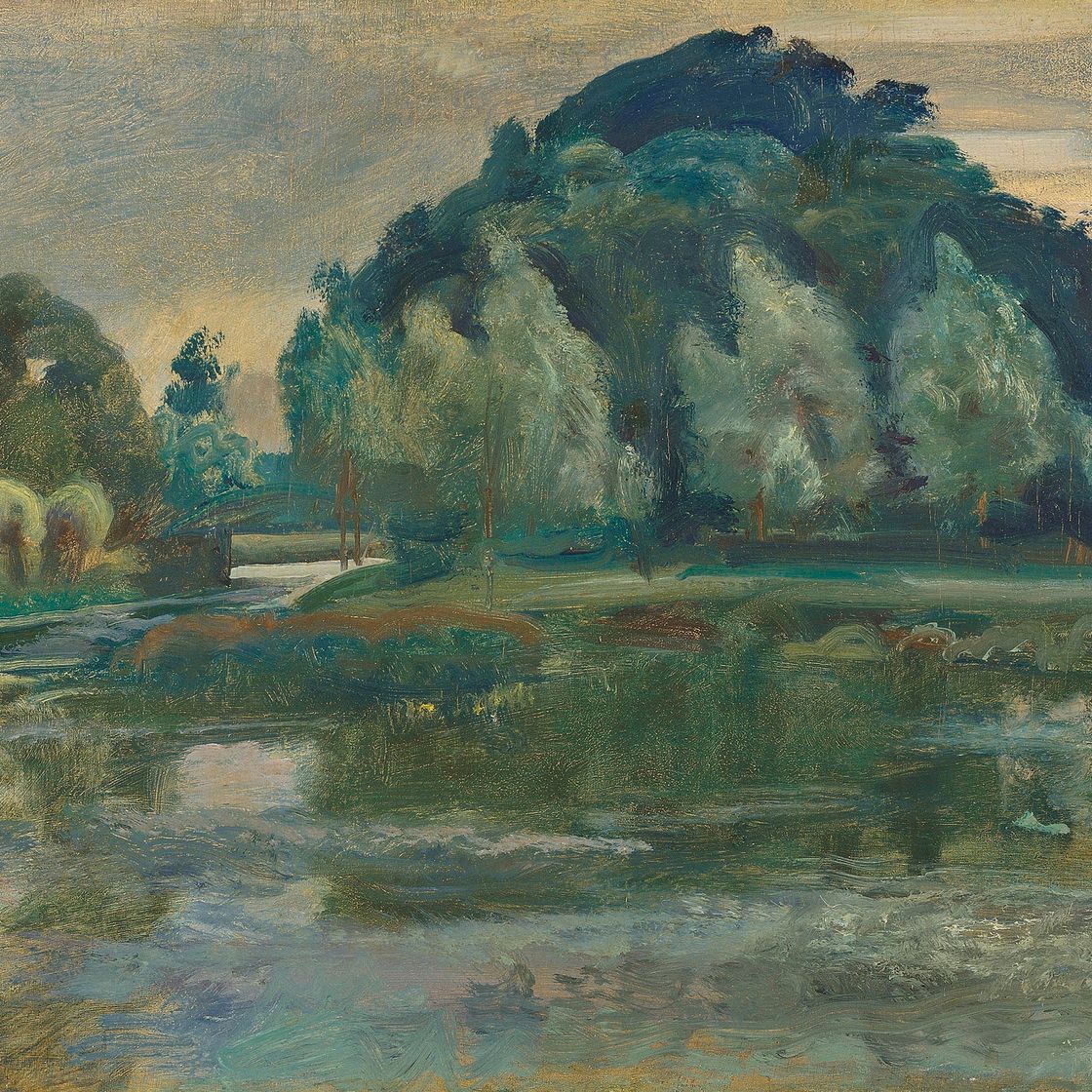 Alfred James Munnings — Бассейн Дедхэмской мельницы