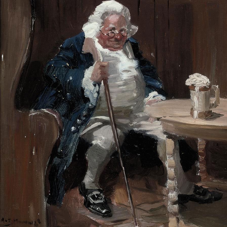 Alfred James Munnings — Пинту пива для сквайра