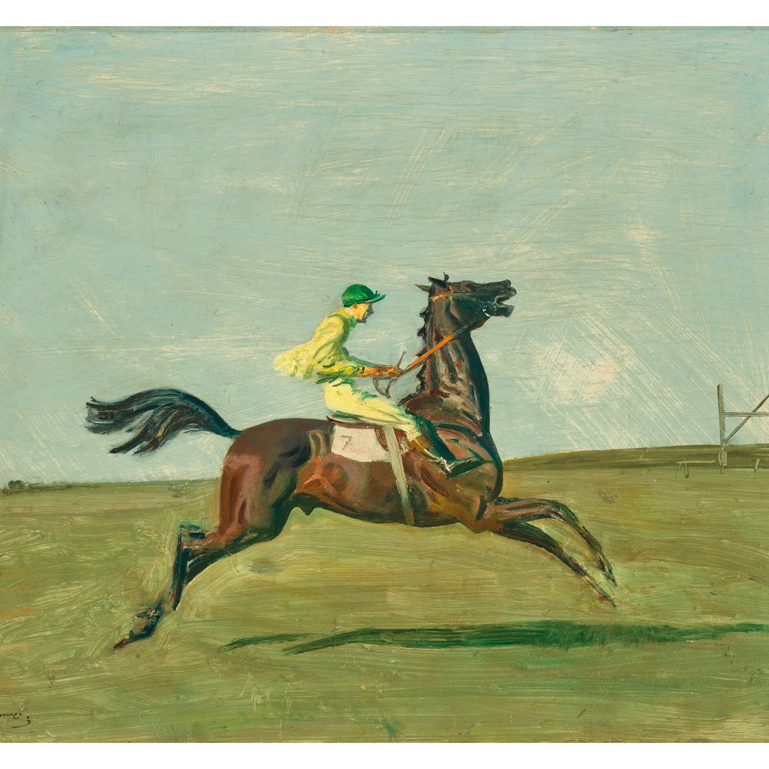 Alfred James Munnings — Инцидент с беглецом в Ньюмаркете