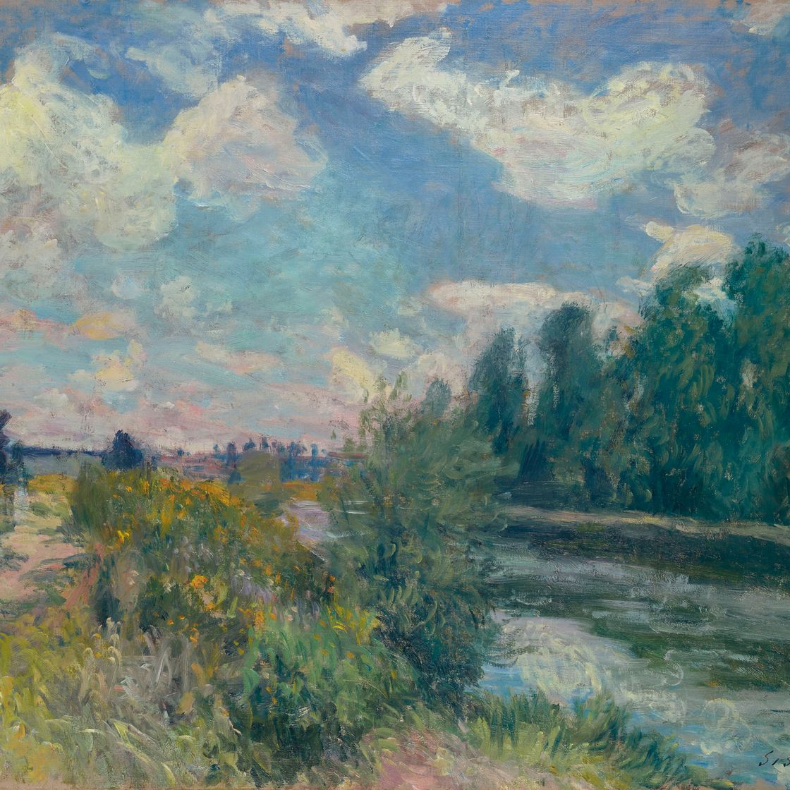 Alfred Sisley — На берегу Сены в Буживале