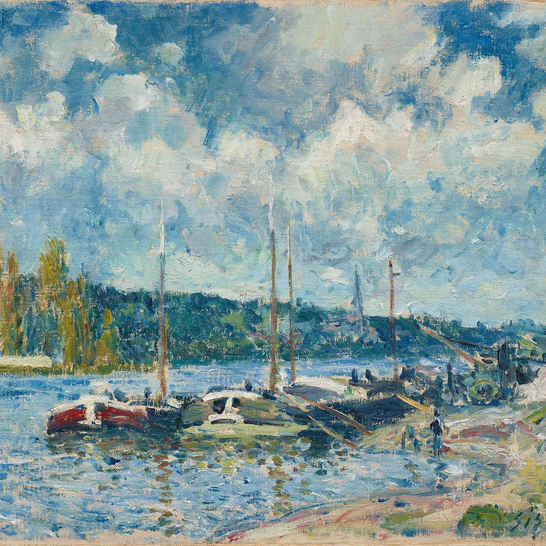 Alfred Sisley — На берегу Сены в Буживале