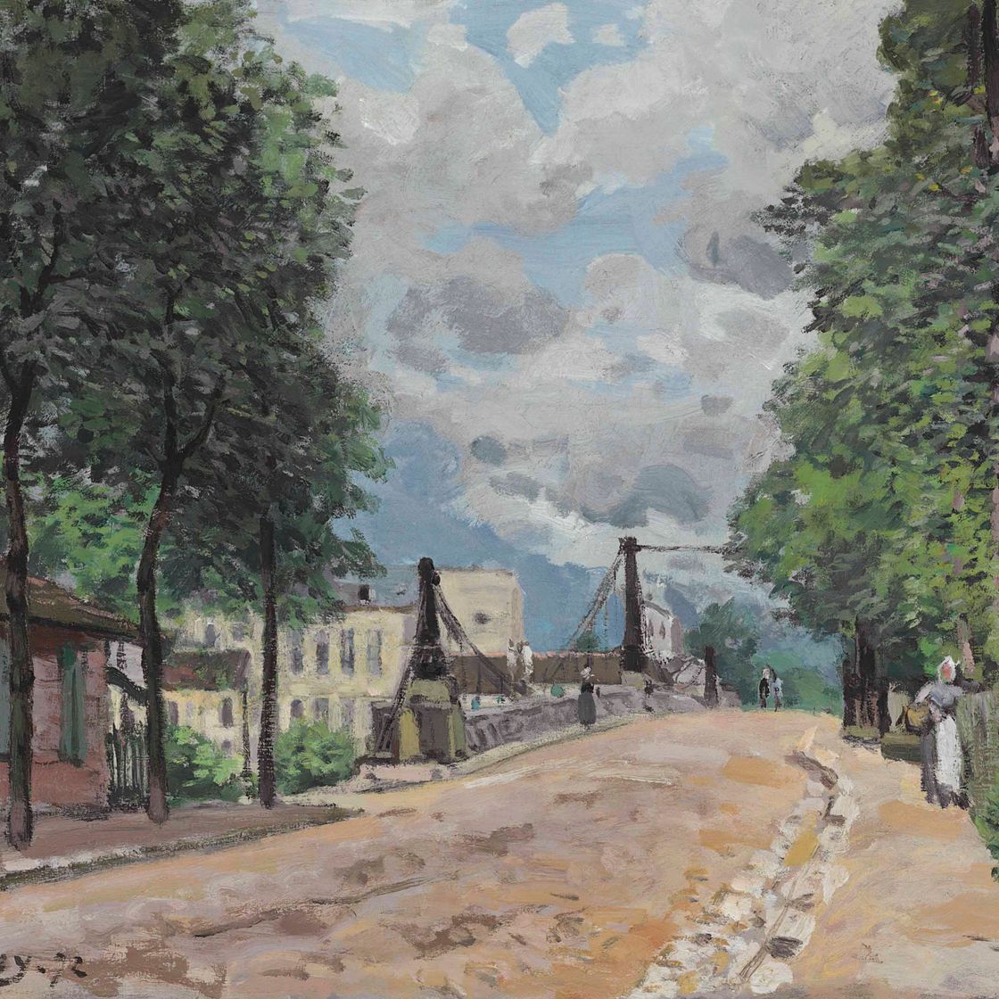 Alfred Sisley — Дорога Женевилье