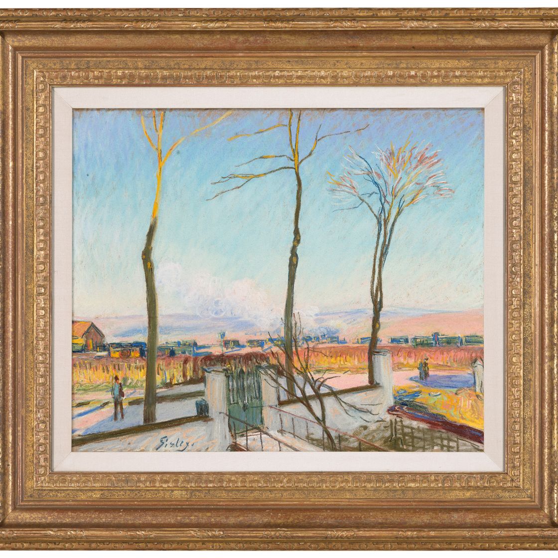 Alfred Sisley — Вокзал Морэ-сюр-Луан, Солей д'Ив, изображение 2