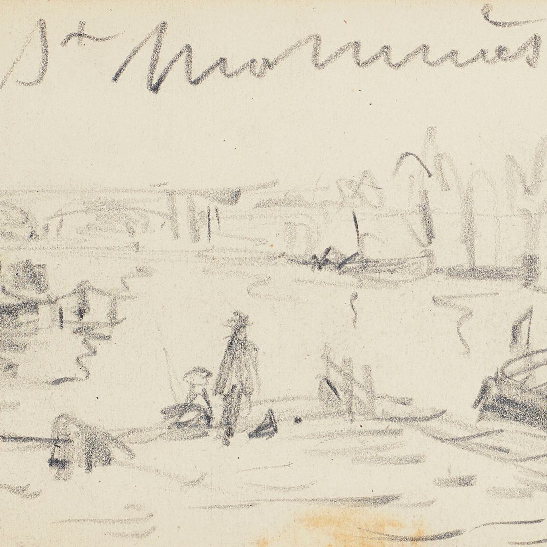 Alfred Sisley — Альбом для рисования, содержащий 22 рисунка, изображение 6