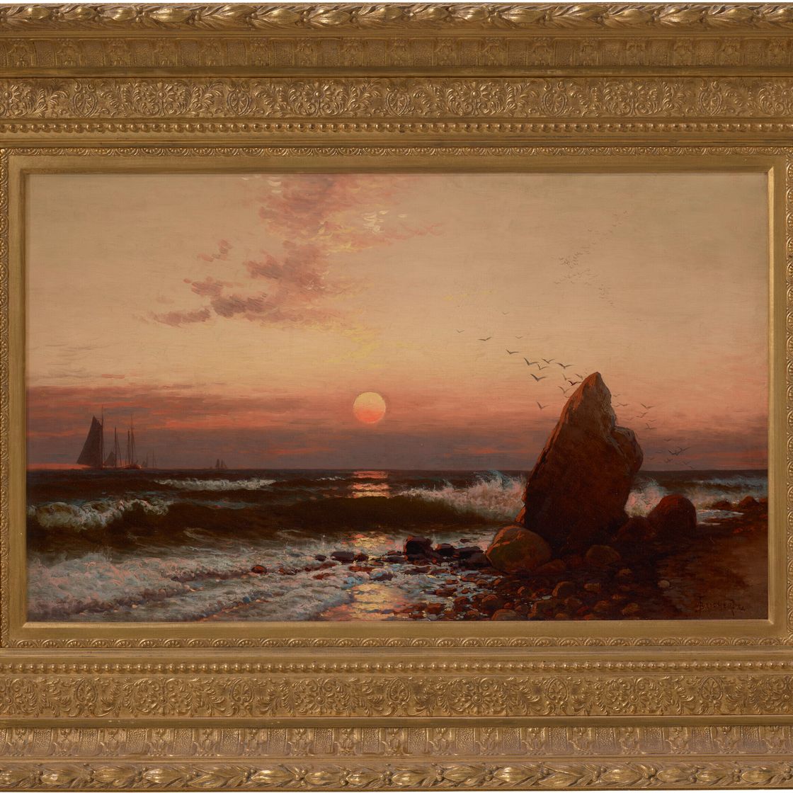 Alfred Thompson Bricher — Закат в Монтауке, Лос-Анджелес., изображение 2
