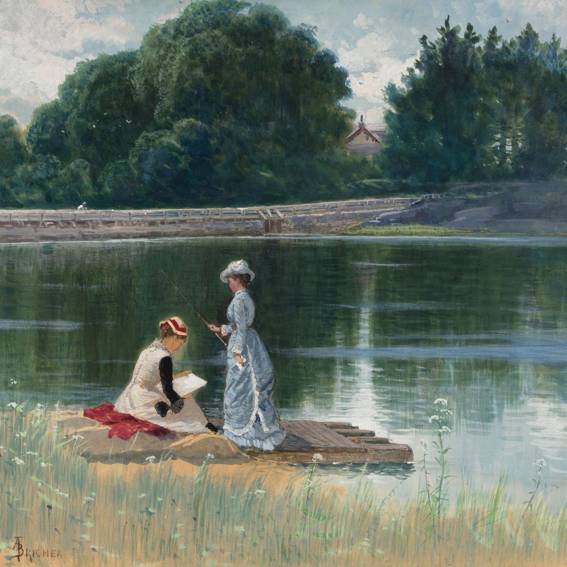 Alfred Thompson Bricher — Приятный день, изображение 1