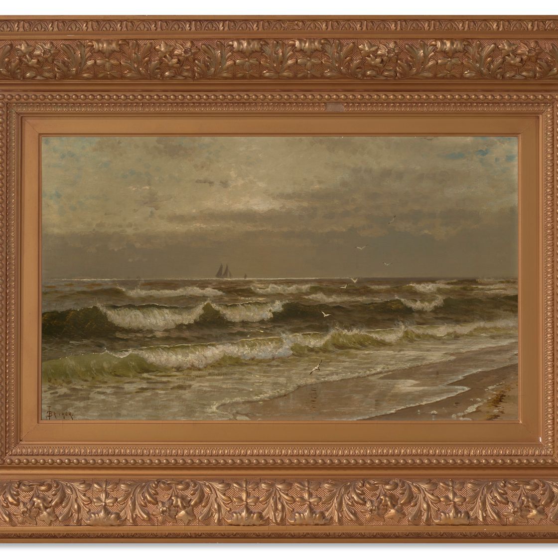 Alfred Thompson Bricher — На пляже Бригантина, изображение 2