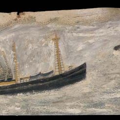 Alfred Wallis — Пароход с двумя трубами, плывущий к мысу