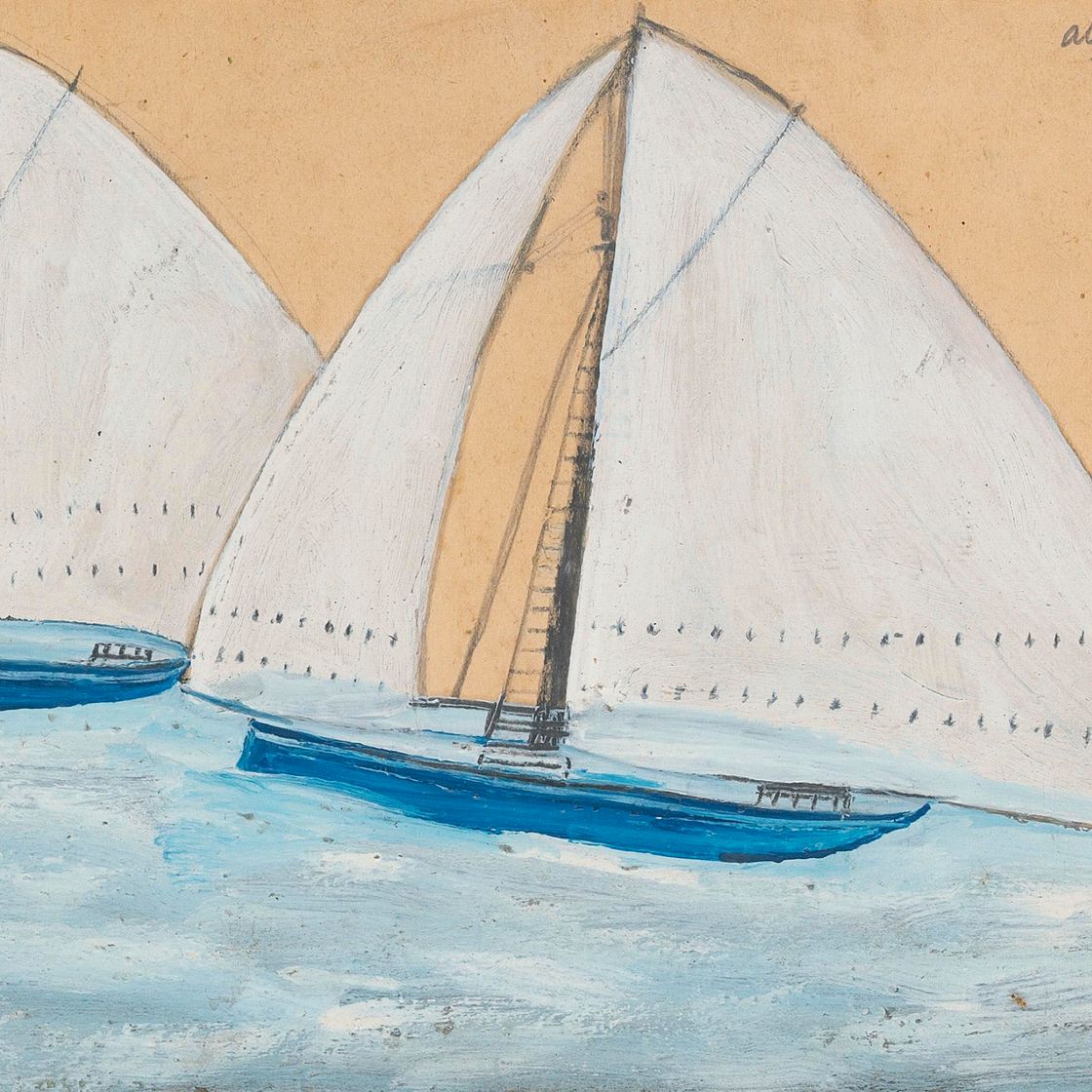 Alfred Wallis — Две парусные лодки