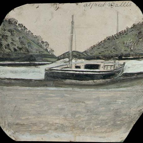 Alfred Wallis — Парусная лодка между мысами