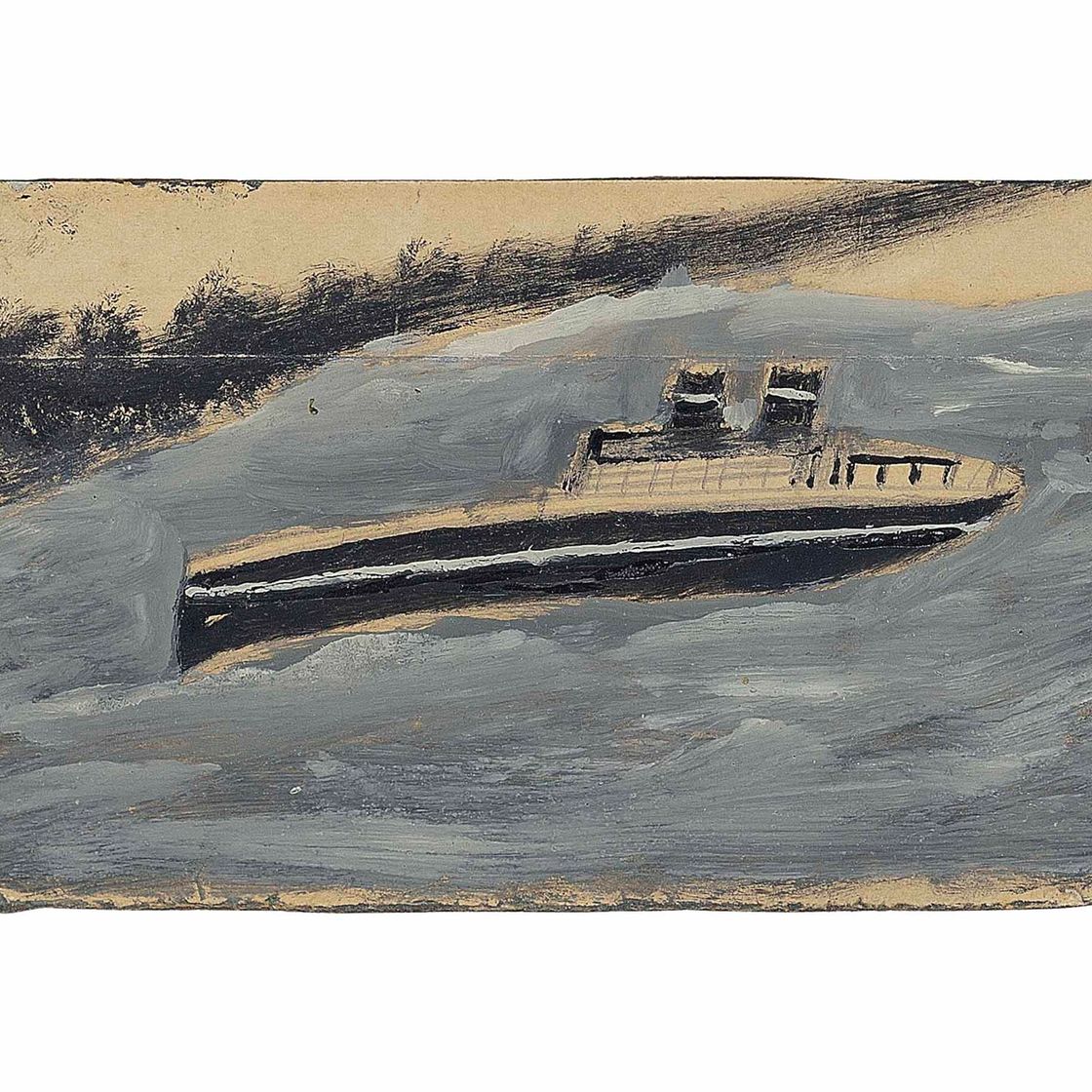 Alfred Wallis — Пароход и маяк