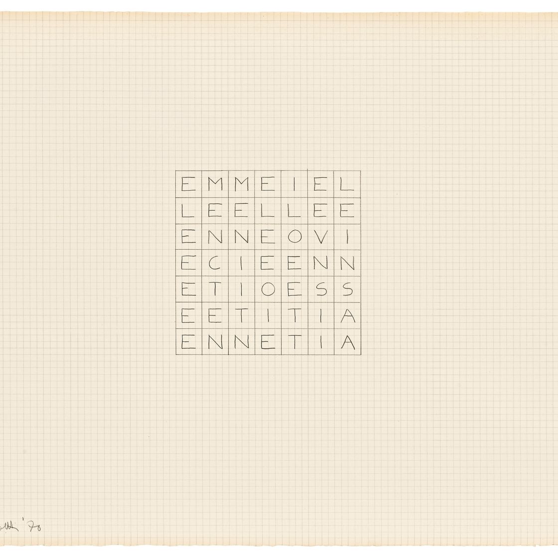 Alighiero Boetti — ЭММА и ЭЛЛЬ-ЭЛЛЬ Э..., изображение 1