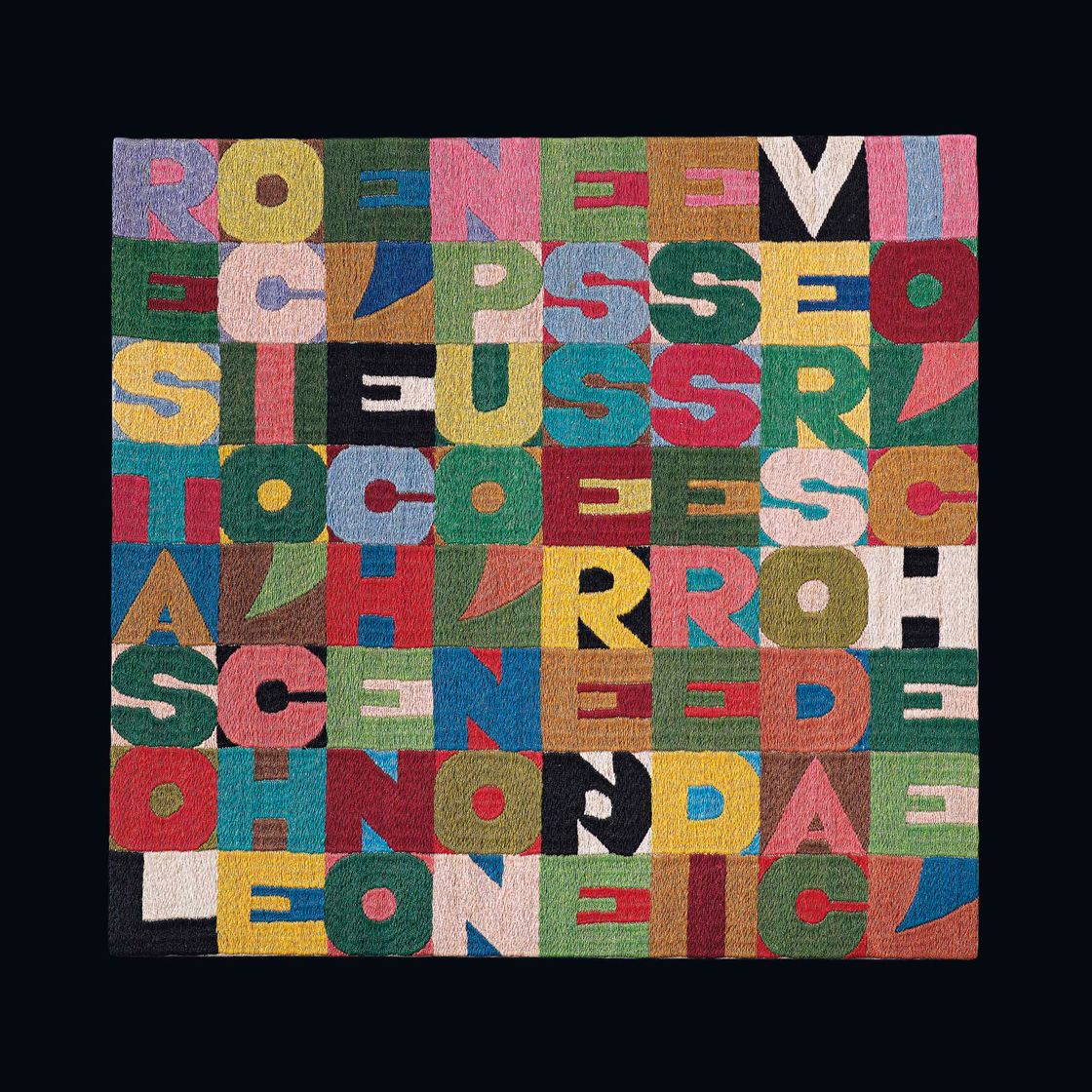 Alighiero Boetti — Отдых наедине с самим собой и без всякого разнообразия (остается только то, что есть, и что не может отличаться от того, что есть)