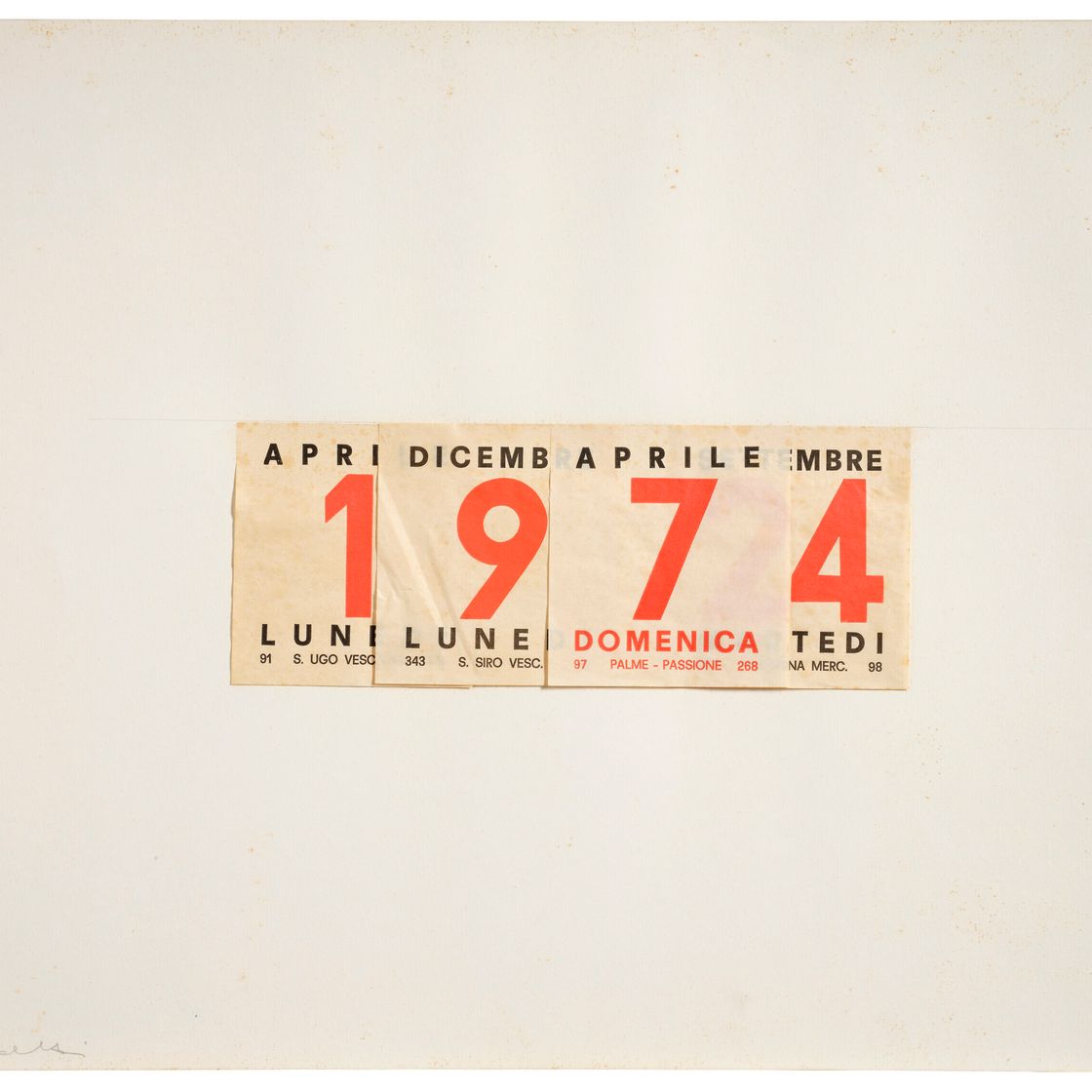 Alighiero Boetti — Календарь