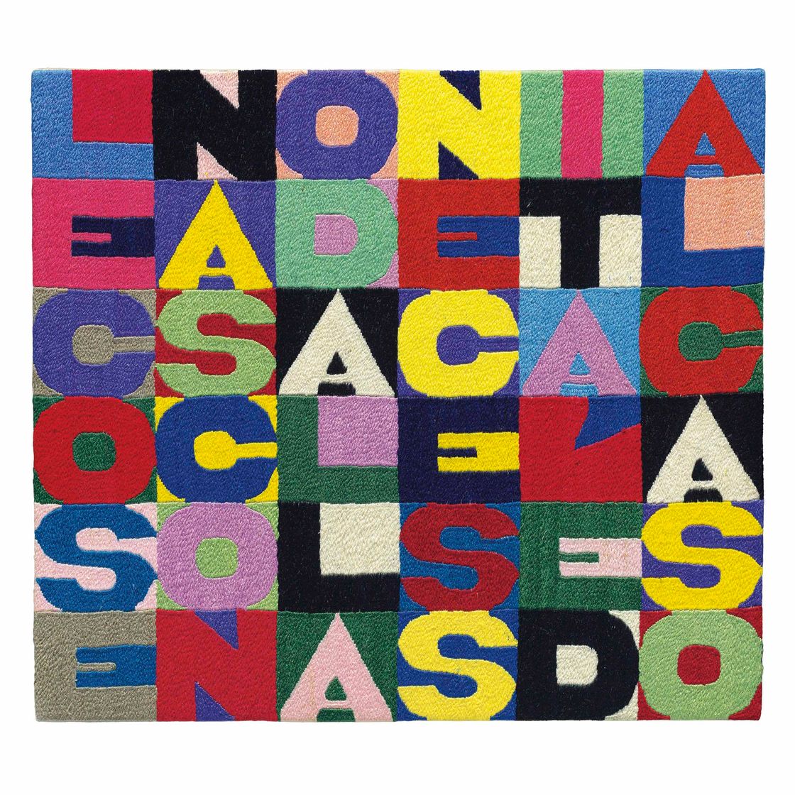 Alighiero Boetti — "Когда все становится необходимым" ("Вещи рождаются из необходимости и случая")