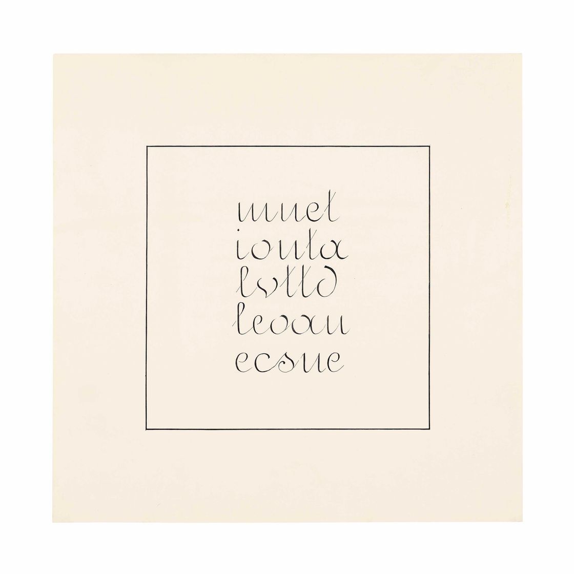 Alighiero Boetti — Тысячелетняя традиция (каллиграфия)