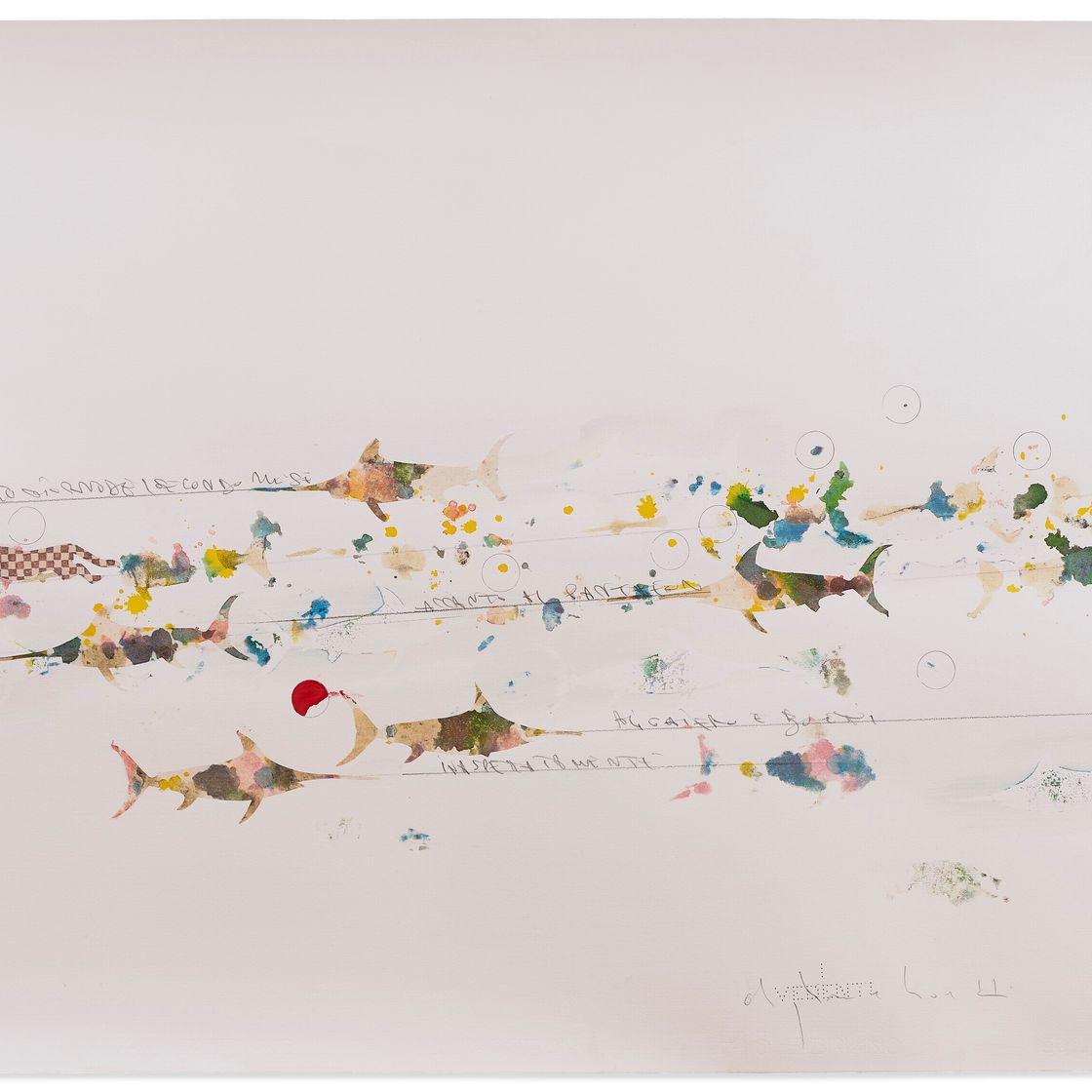 Alighiero Boetti — Сенца титоло (Неспешное шествие)