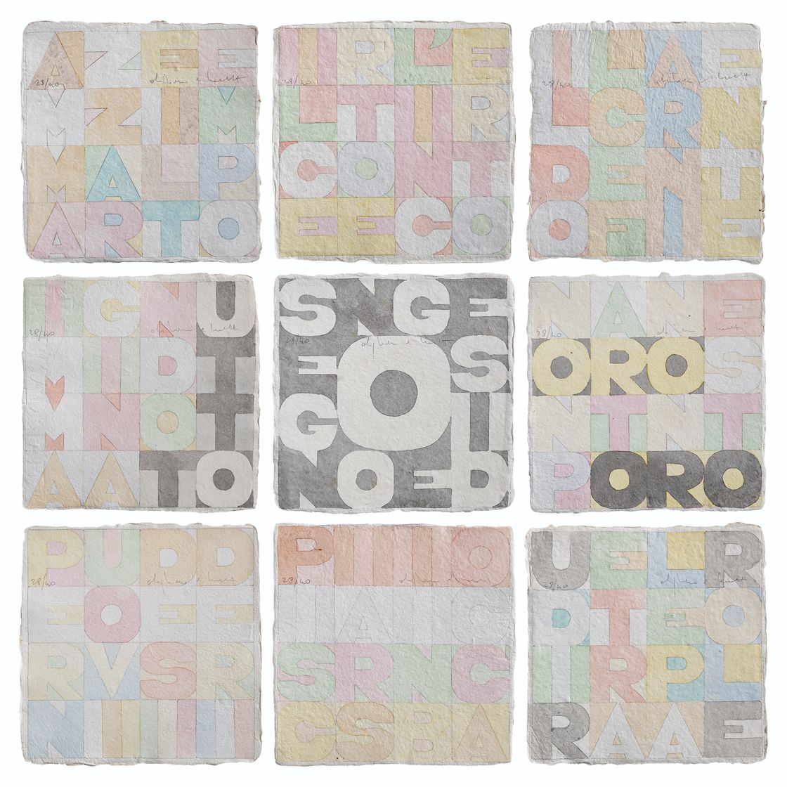 Alighiero Boetti — Новые квадраты, изображение 1