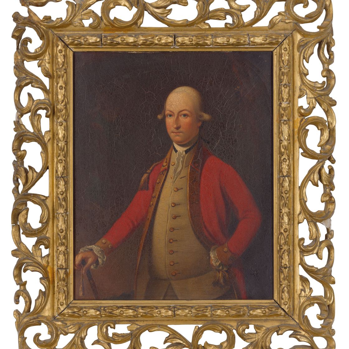 Allan Ramsay — Портрет леди Луизы Леннокс (1739-1830), маленький, в три четверти длины, в красном платье и черной кружевной шали, с собакой; и портрет лорда Джорджа Леннокса (1737-1805), маленький, в три четверти длины, в красном жакете., изображение 2