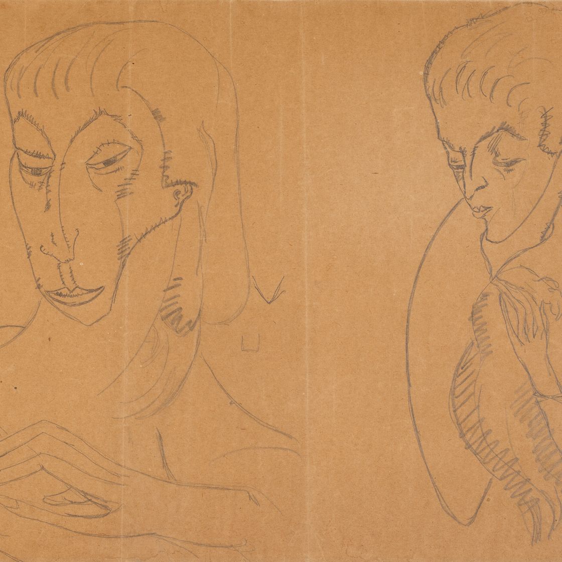 Amedeo Modigliani — Тет-а-тет, изображение 1