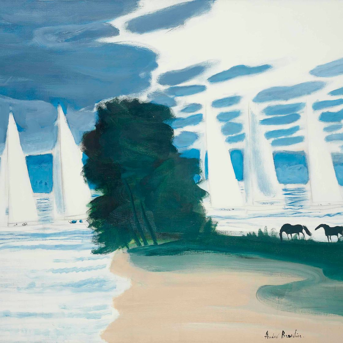 André Brasilier — Режим работы в Осло