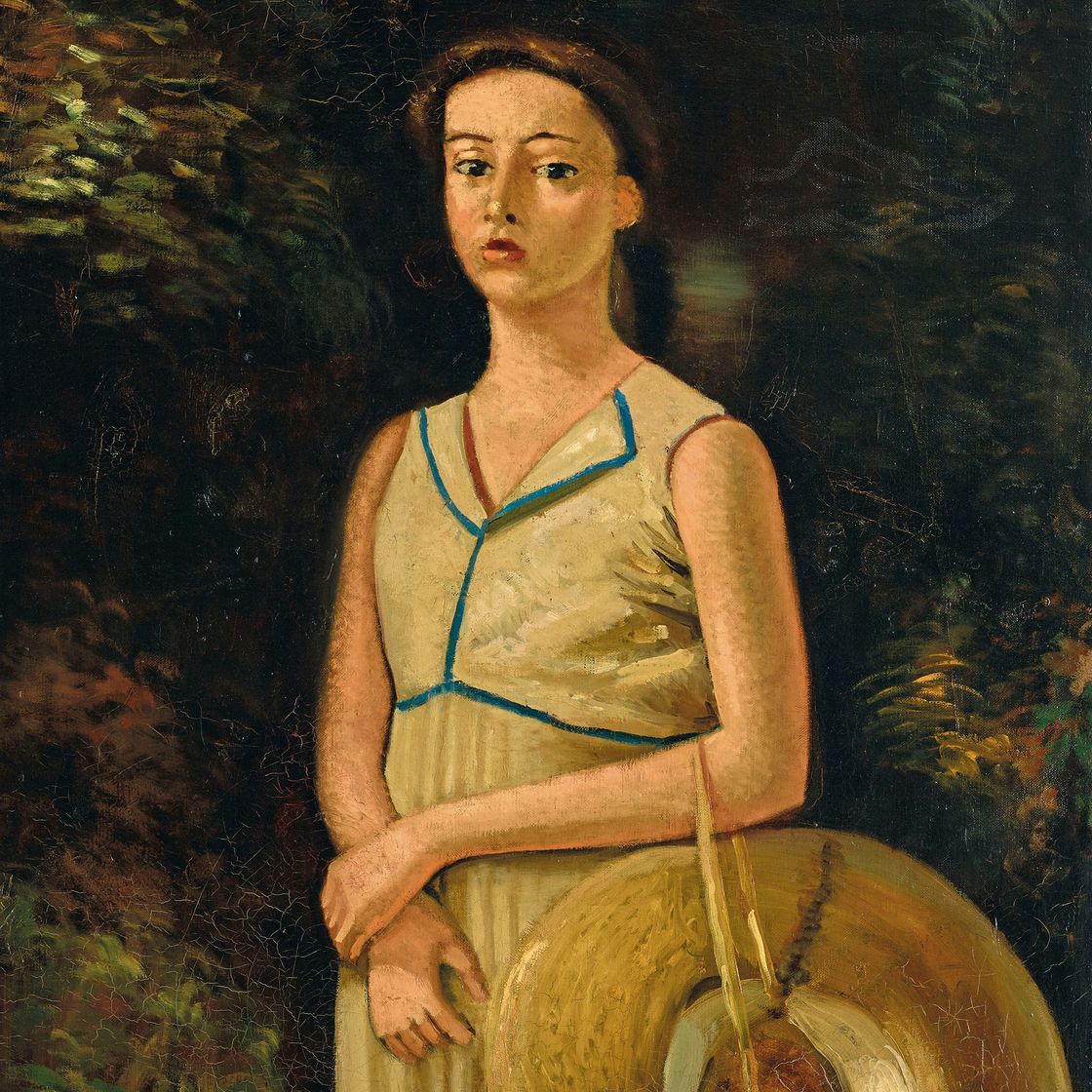 André Derain — Портрет Женевьевы тенант без шапочки на голове, племянницы принца
