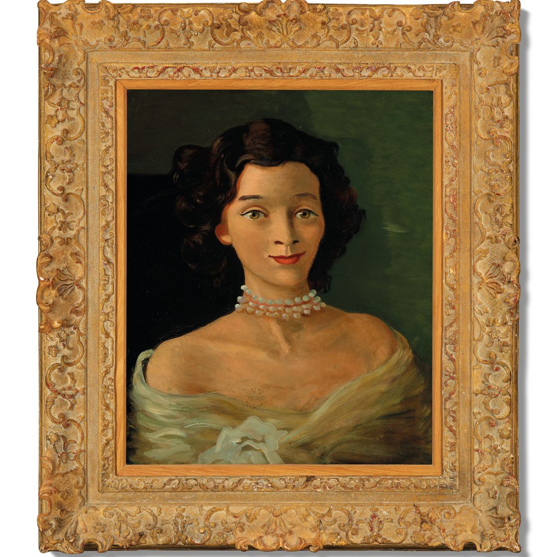 André Derain — Женский портрет на колье из жемчуга (Портрет Эдмонда Шарля-Ру), изображение 3