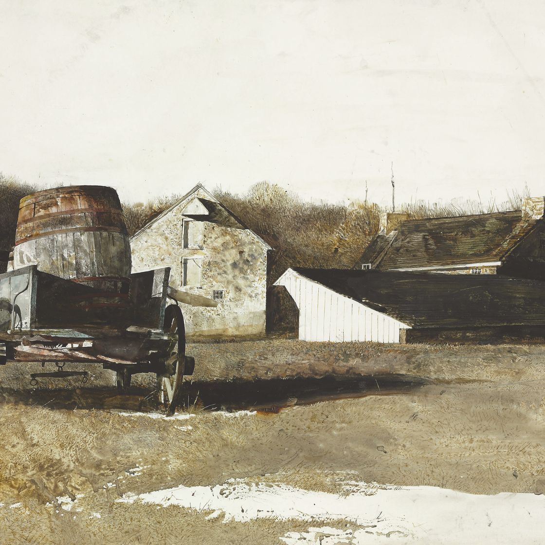 Andrew Wyeth — Бочка из-под сидра