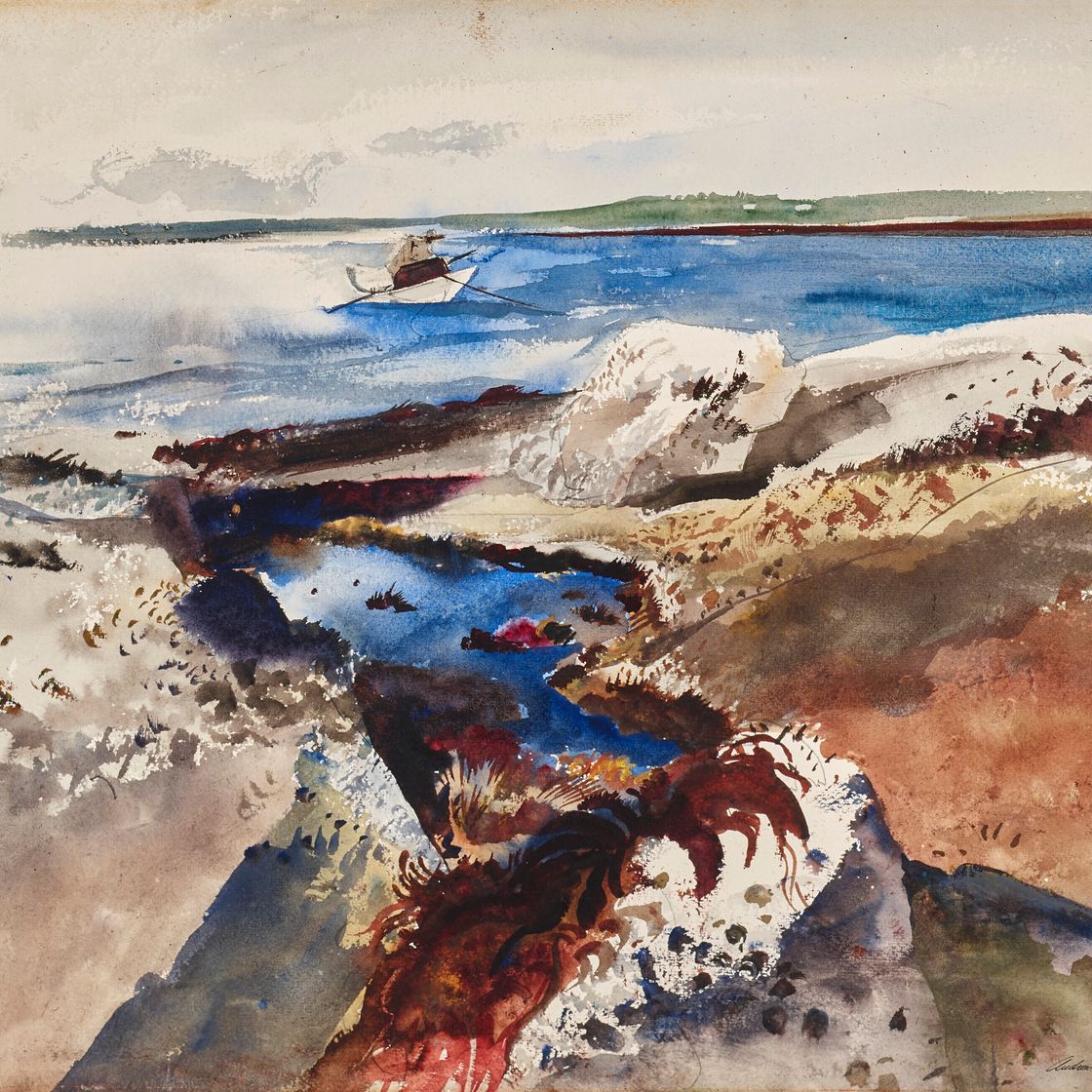 Andrew Wyeth — Синий день, изображение 1