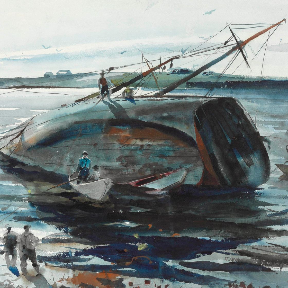 Andrew Wyeth — Траулер сел на мель