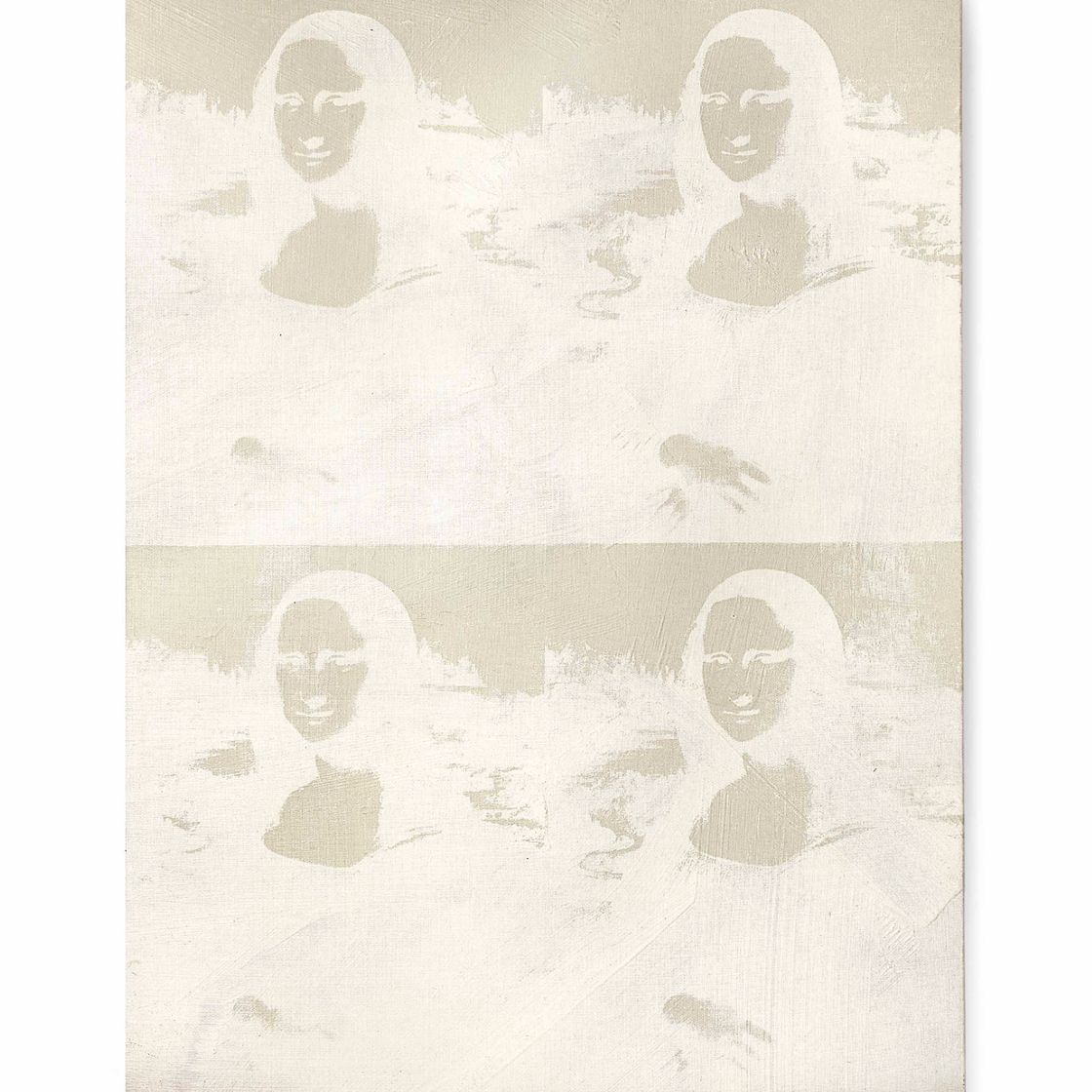 Andy Warhol — Четыре белые на белом Моны Лизы (серия разворотов)