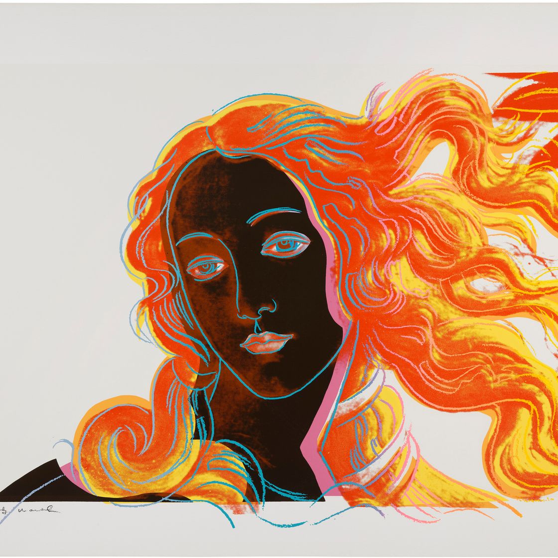 Andy Warhol — Детали картин эпохи Возрождения (Сандро Боттичелли, "Рождение Венеры", 1482), изображение 4