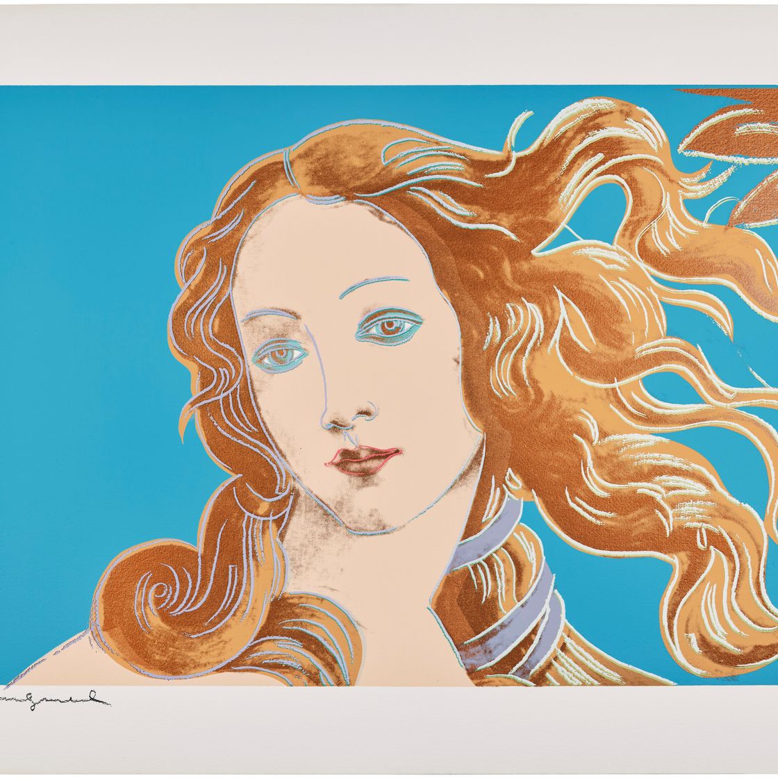 Andy Warhol — Детали картин эпохи Возрождения (Сандро Боттичелли, "Рождение Венеры", 1482), изображение 5