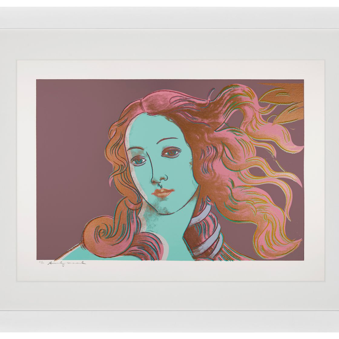 Andy Warhol — Детали картин эпохи Возрождения (Сандро Боттичелли, "Рождение Венеры", 1482), изображение 7
