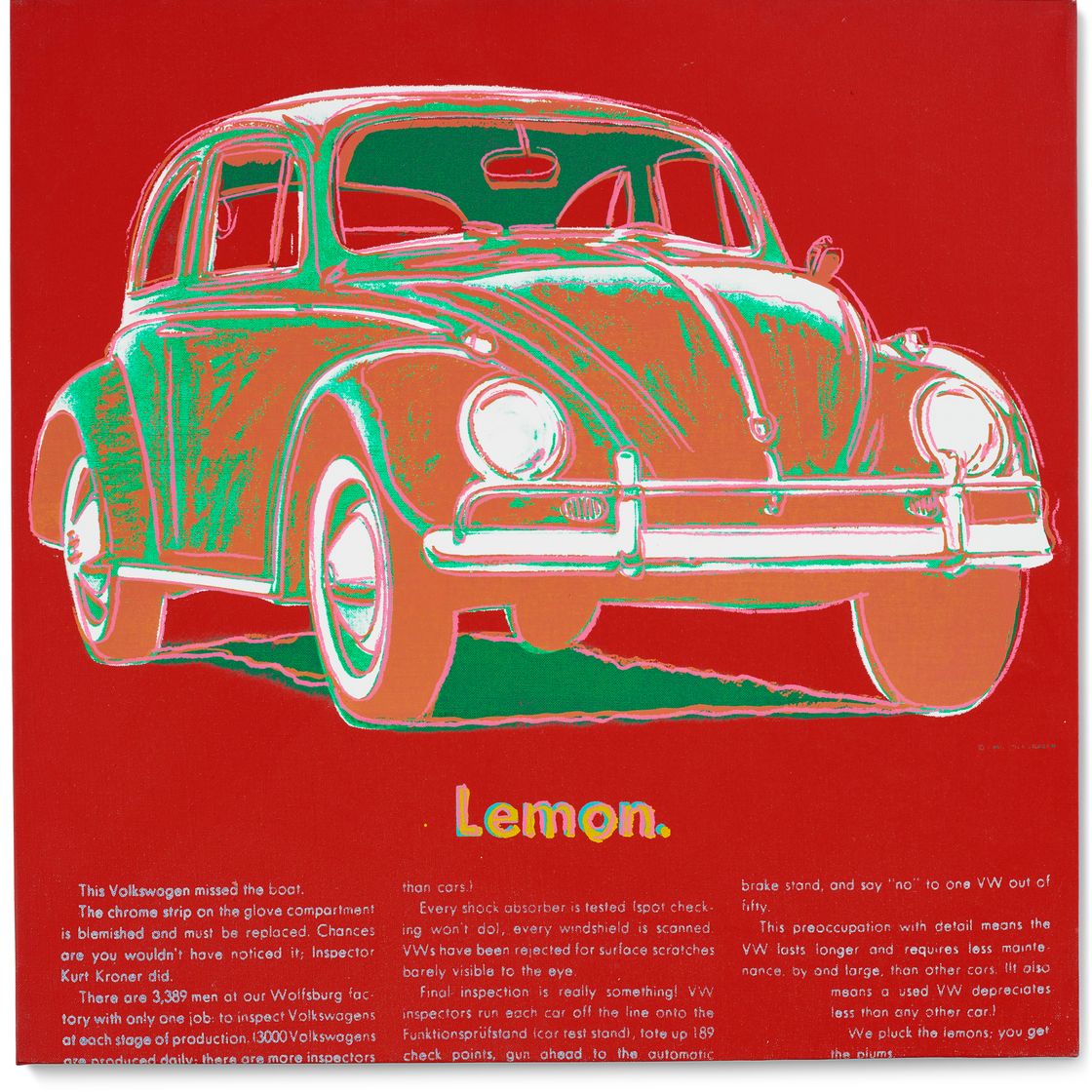 Andy Warhol — Volkswagen (из рекламы ), изображение 1