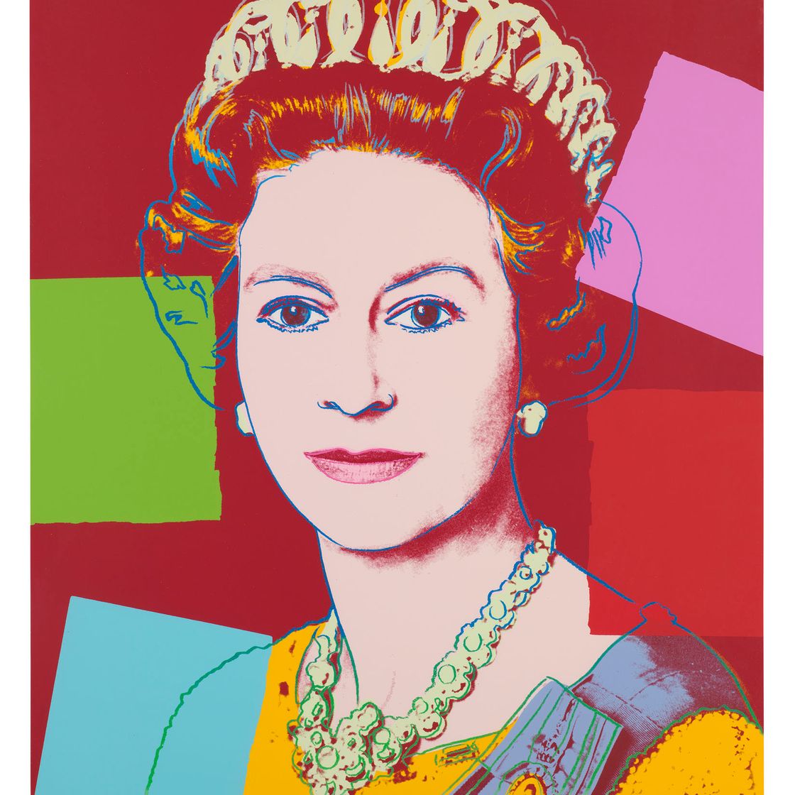 Andy Warhol — Королева Елизавета II, от: Reinging Queens (Королевское издание)