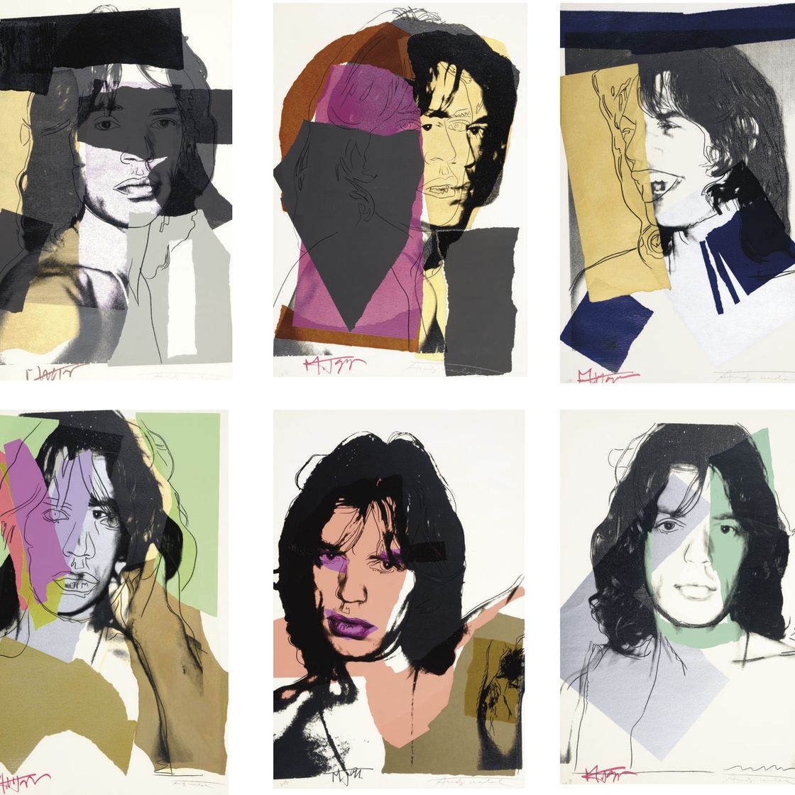 Andy Warhol — Мик Джаггер (F. & S. 138-47)