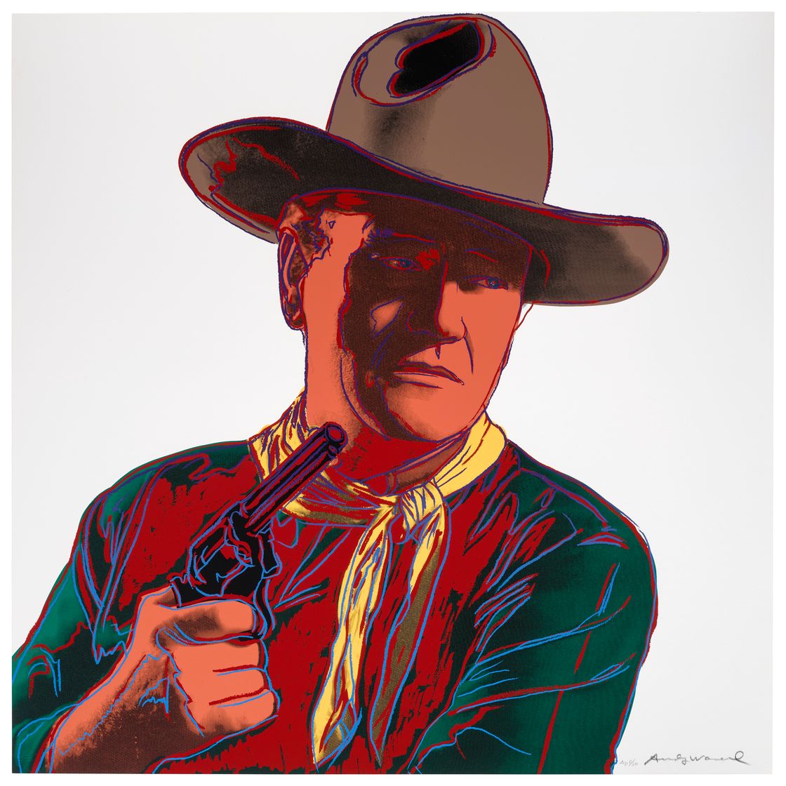 Andy Warhol — Джон Уэйн, из фильма "Ковбои и индейцы"