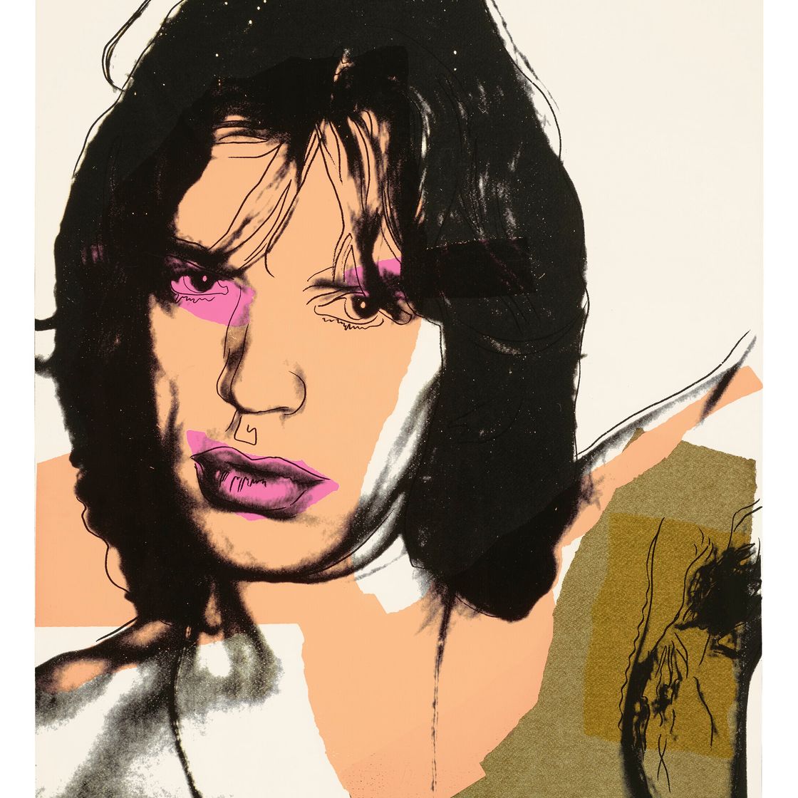 Andy Warhol — Мик Джаггер : один отпечаток, изображение 1