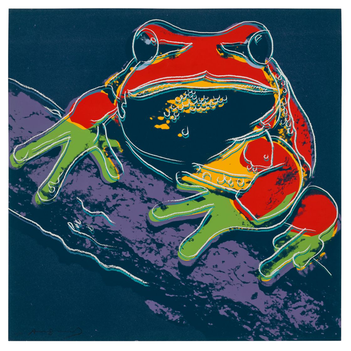 Andy Warhol — Древесная лягушка из сосновых пустошей, относящаяся к исчезающему виду, изображение 1