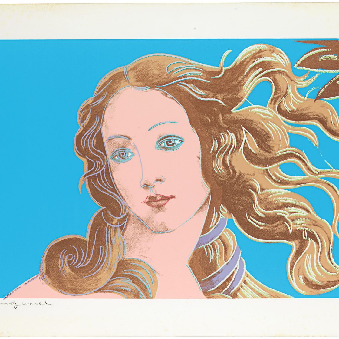 Andy Warhol — Детали картин эпохи Возрождения (Сандро Боттичелли, "Рождение Венеры"), изображение 1